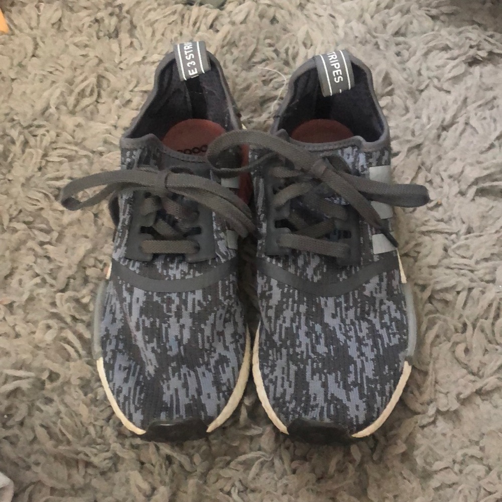 Grey and Pink Adidas Sneakers